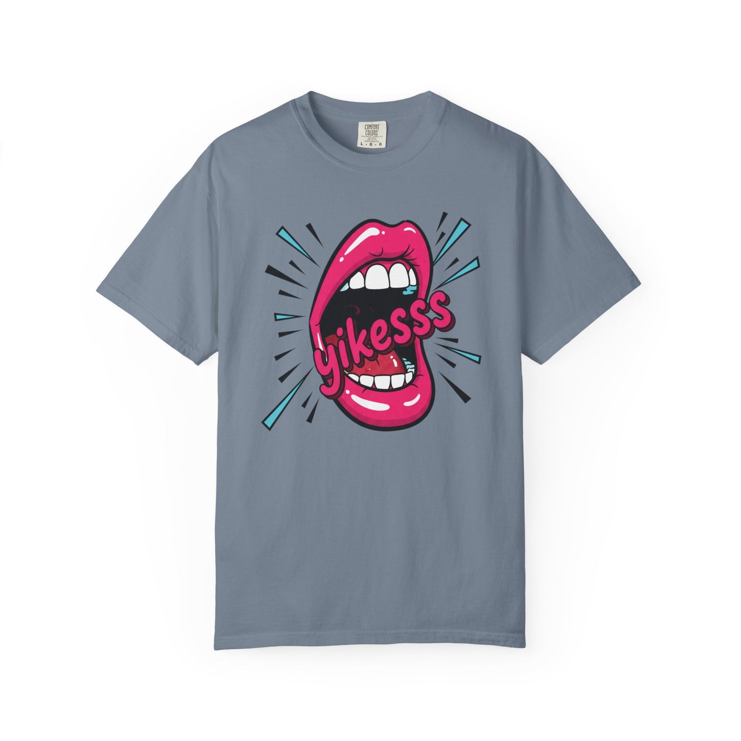 Graphic Tee — Pop Art Open Mouth "Yikesss" Shirt