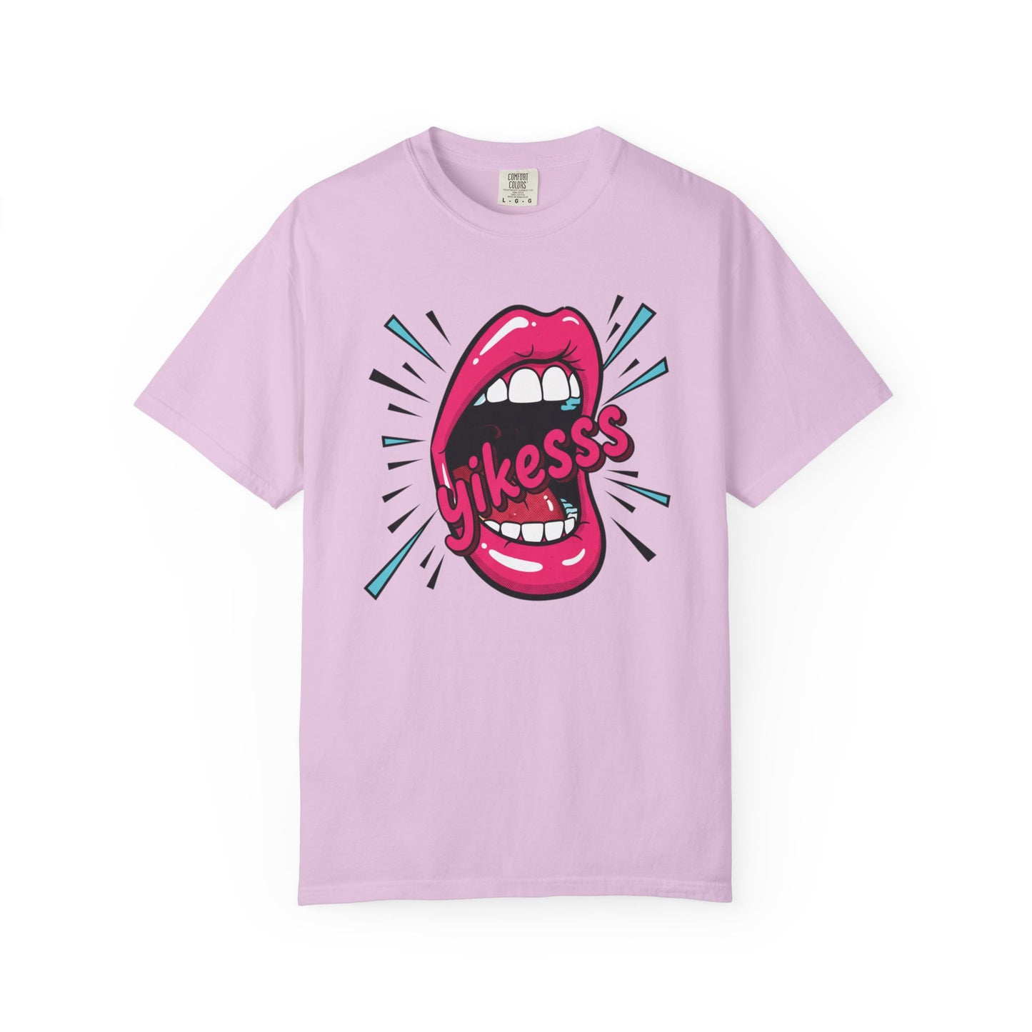 Graphic Tee — Pop Art Open Mouth "Yikesss" Shirt