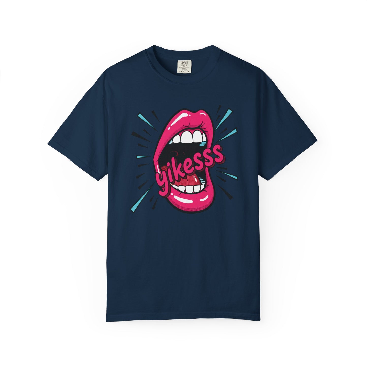 Graphic Tee — Pop Art Open Mouth "Yikesss" Shirt