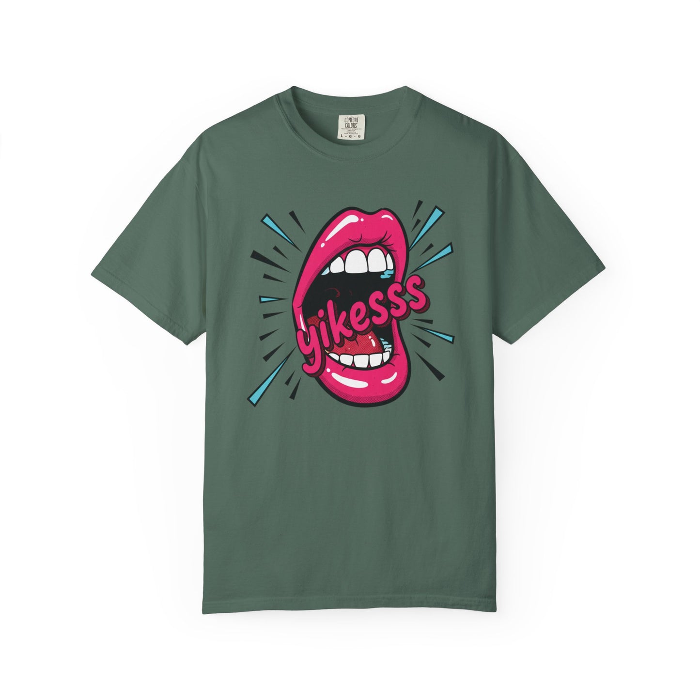 Graphic Tee — Pop Art Open Mouth "Yikesss" Shirt