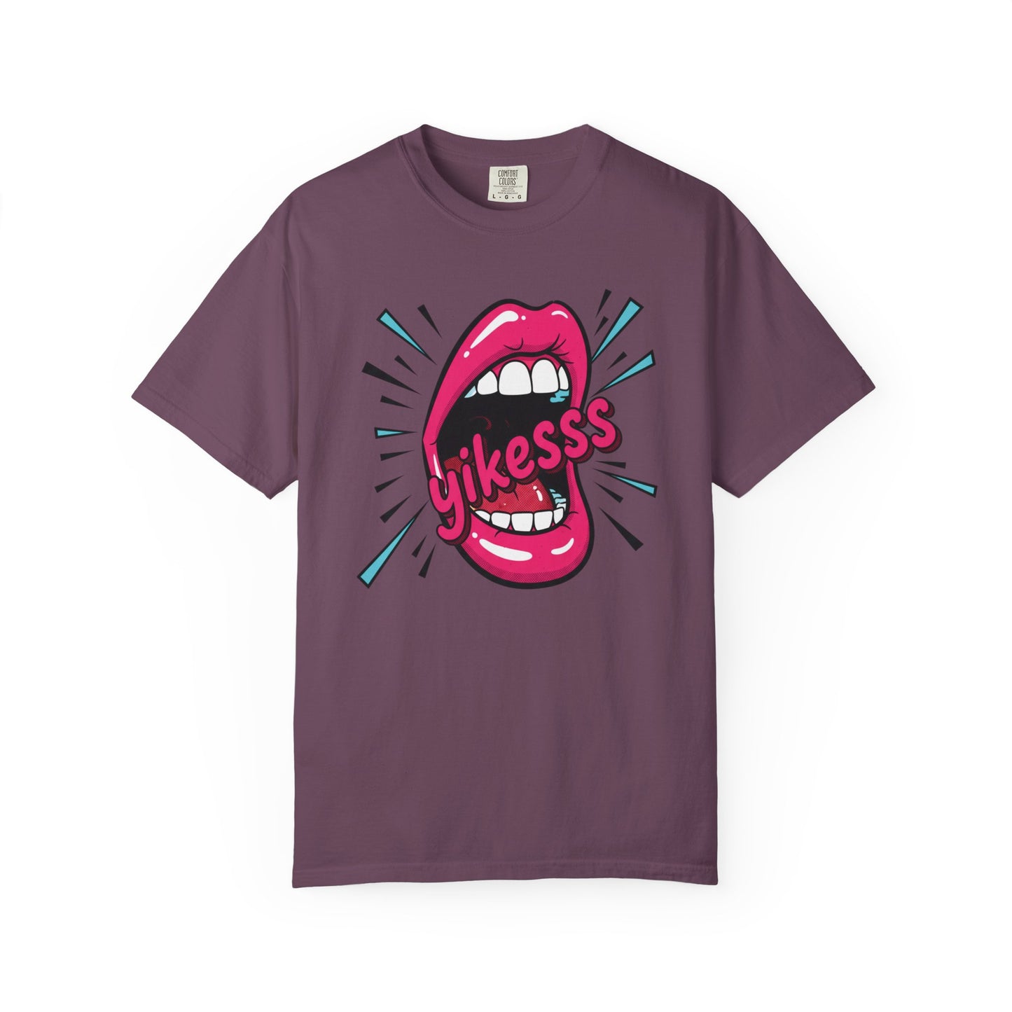 Graphic Tee — Pop Art Open Mouth "Yikesss" Shirt