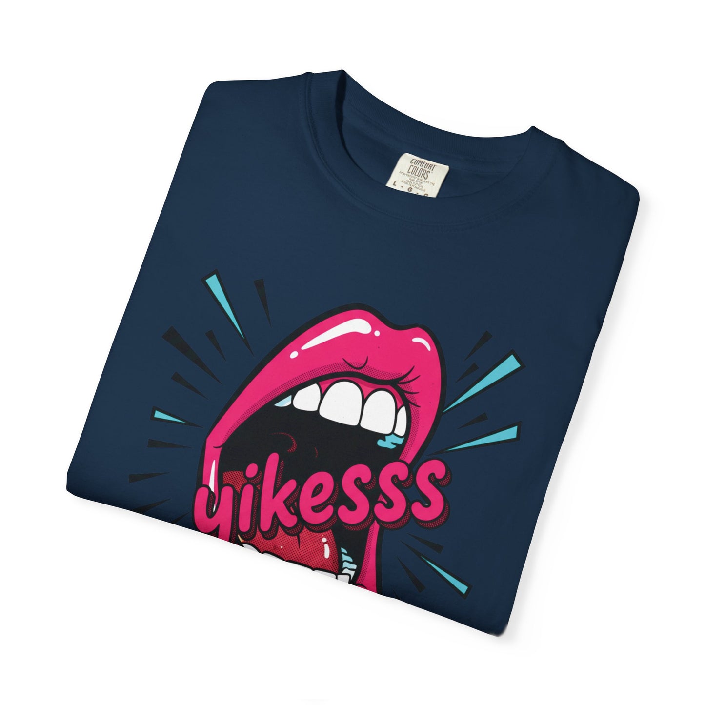 Graphic Tee — Pop Art Open Mouth "Yikesss" Shirt