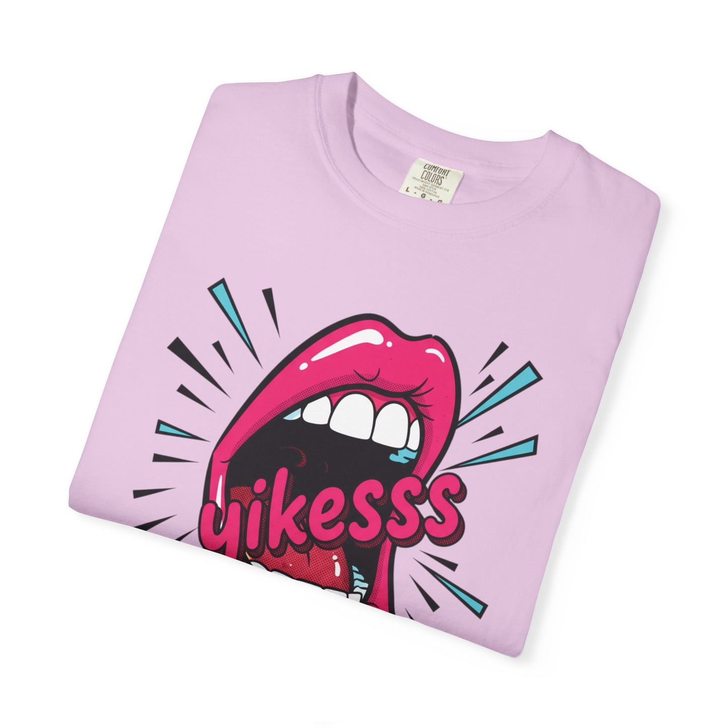Graphic Tee — Pop Art Open Mouth "Yikesss" Shirt