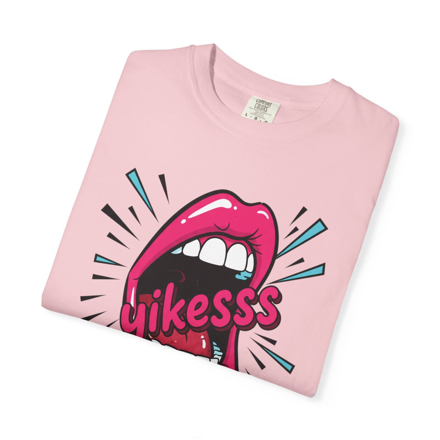 Graphic Tee — Pop Art Open Mouth "Yikesss" Shirt