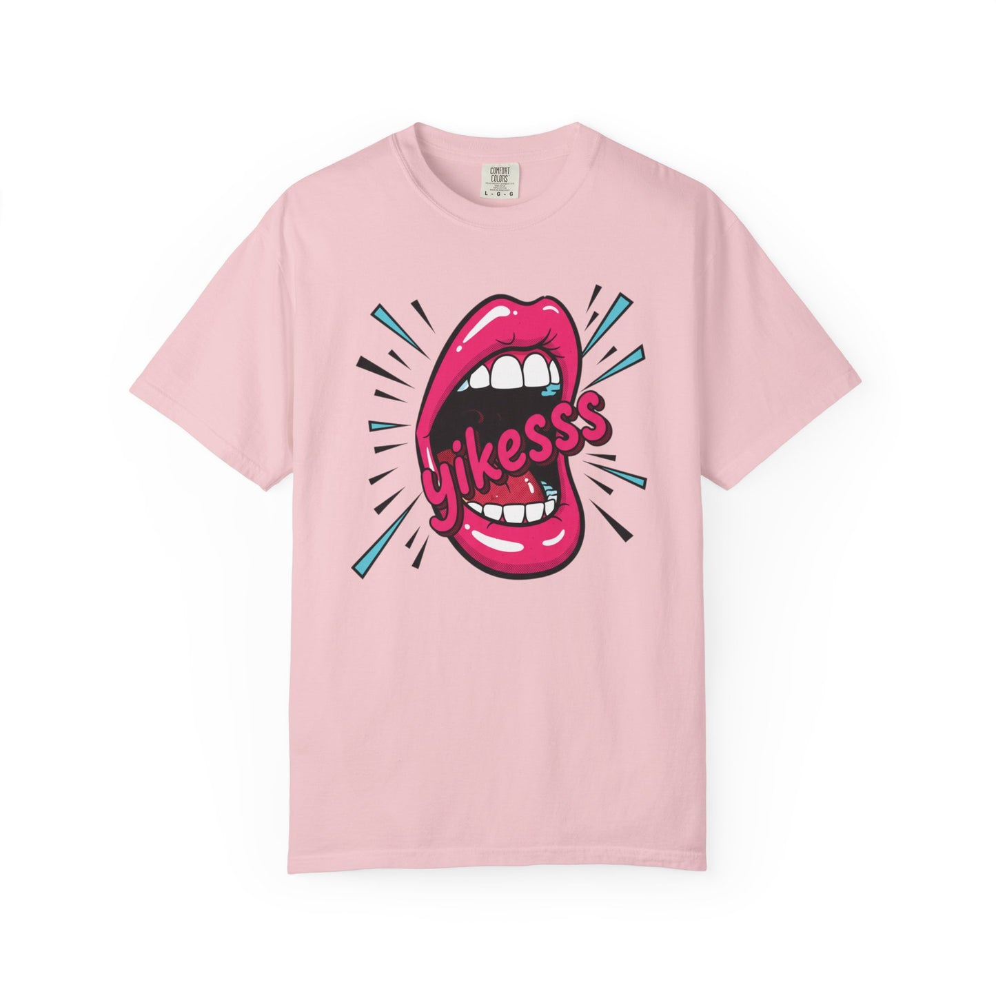 Graphic Tee — Pop Art Open Mouth "Yikesss" Shirt