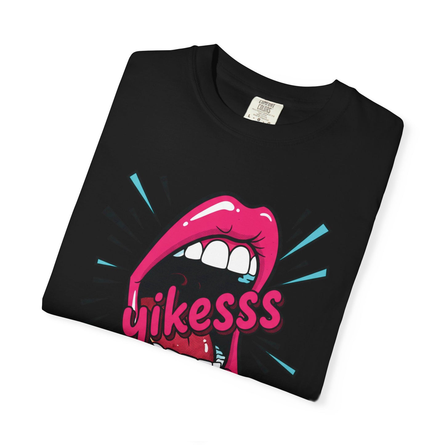 Graphic Tee — Pop Art Open Mouth "Yikesss" Shirt