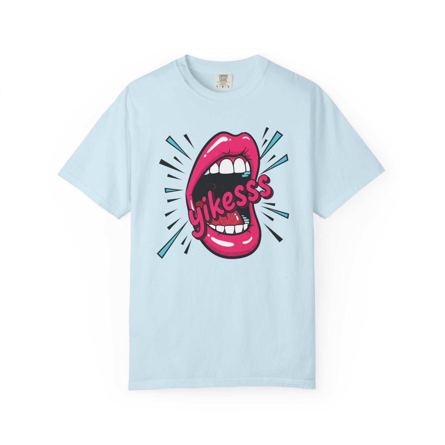 Graphic Tee — Pop Art Open Mouth "Yikesss" Shirt