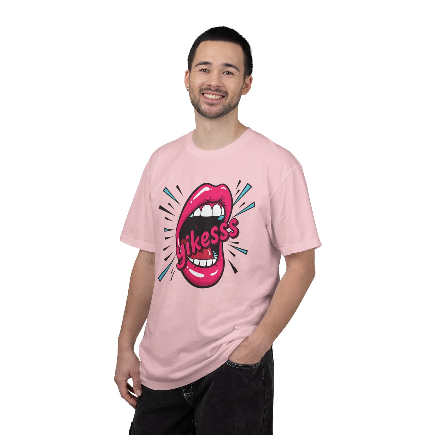 Graphic Tee — Pop Art Open Mouth "Yikesss" Shirt