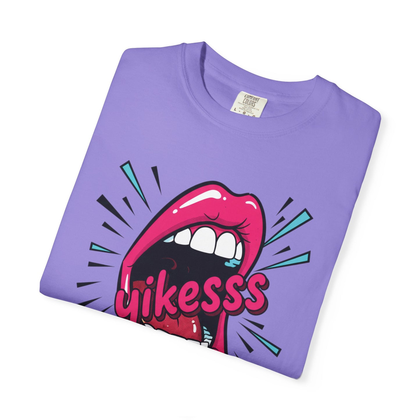 Graphic Tee — Pop Art Open Mouth "Yikesss" Shirt