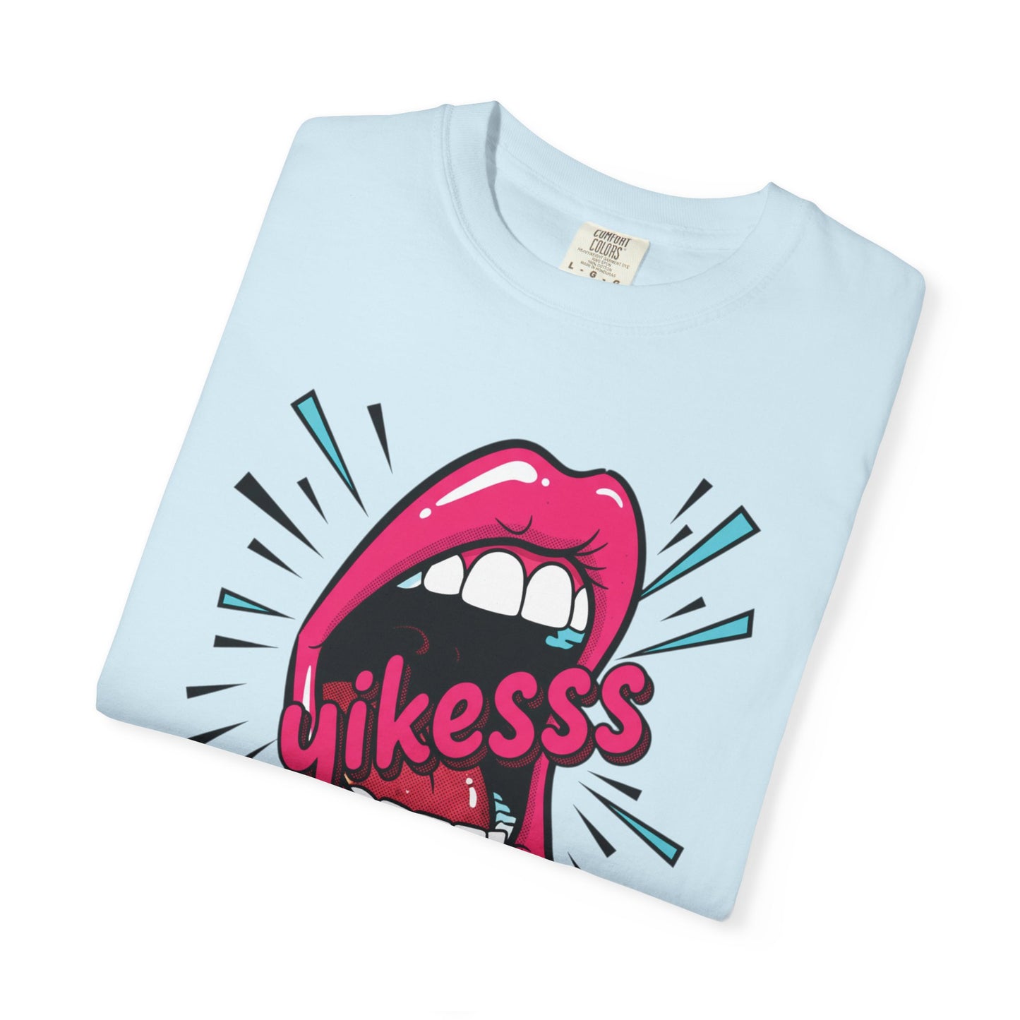 Graphic Tee — Pop Art Open Mouth "Yikesss" Shirt
