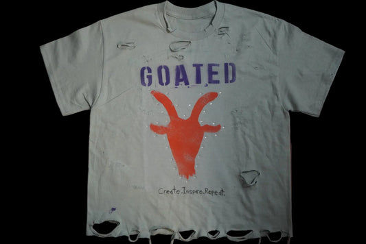 Artthentic “GOAT” Rhinestone Tee