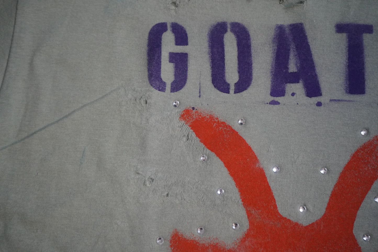 Artthentic “GOAT” Rhinestone Tee