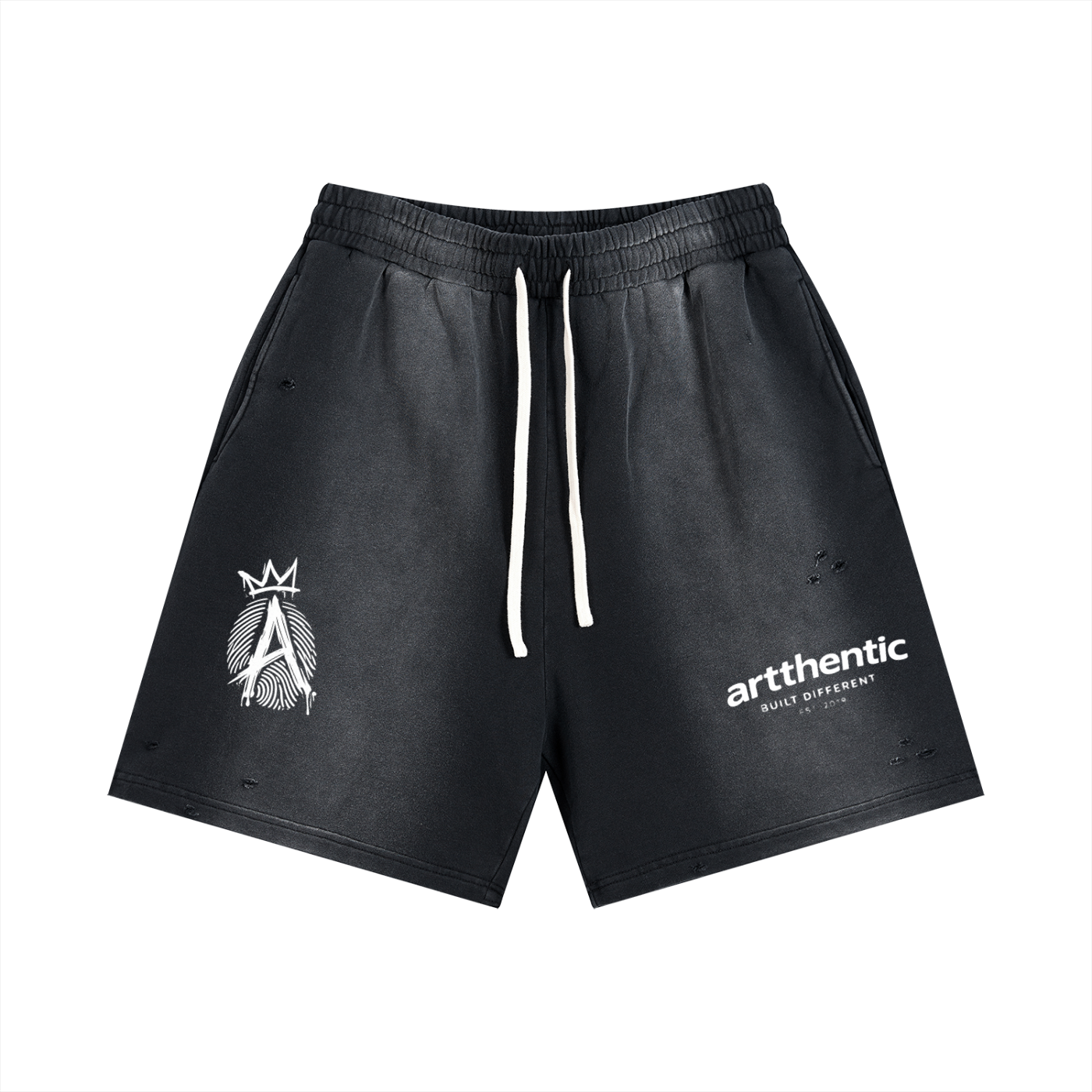 Sun Fade Distressed Shorts