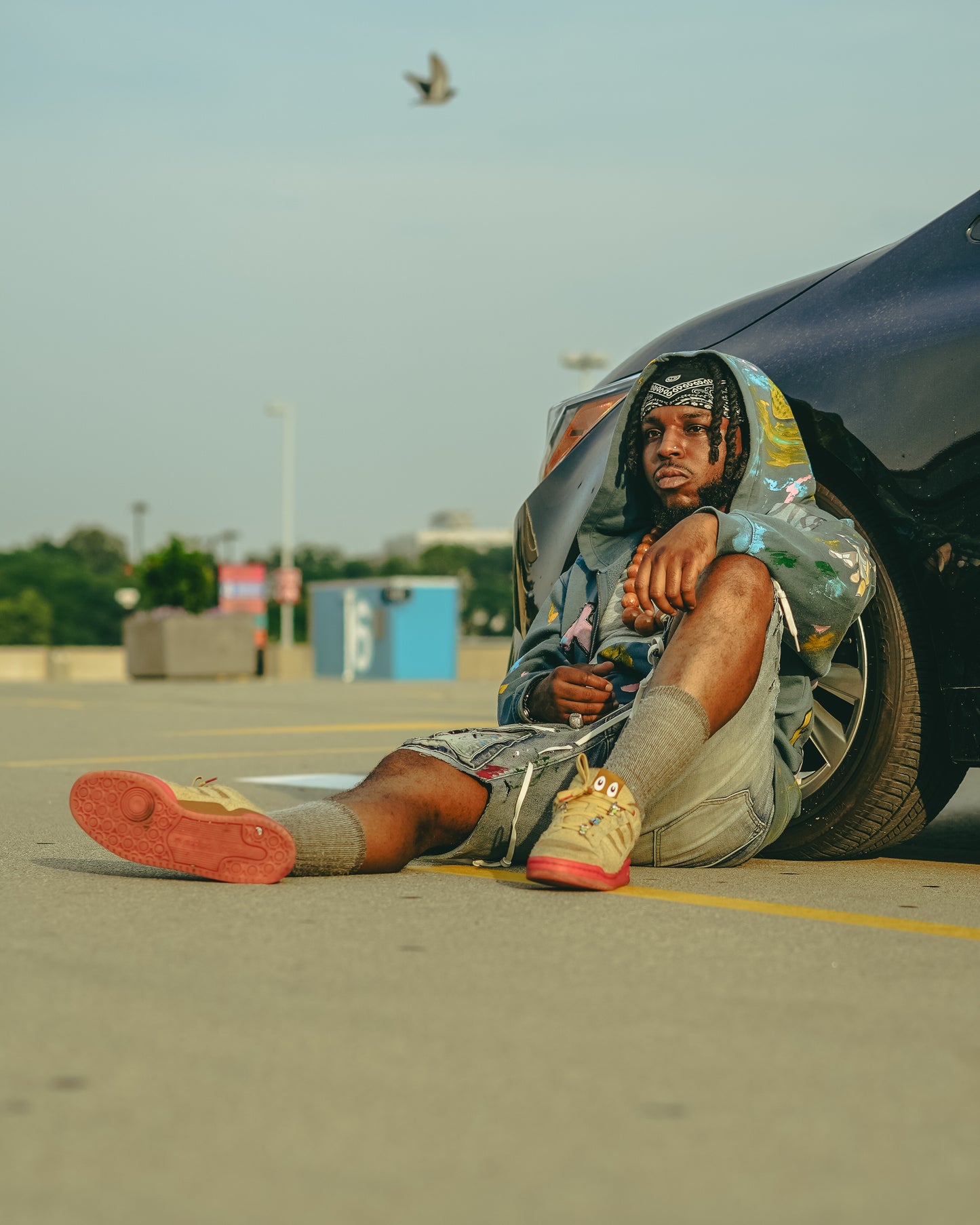 "Artthentic" Painted Cartoon Hoodie