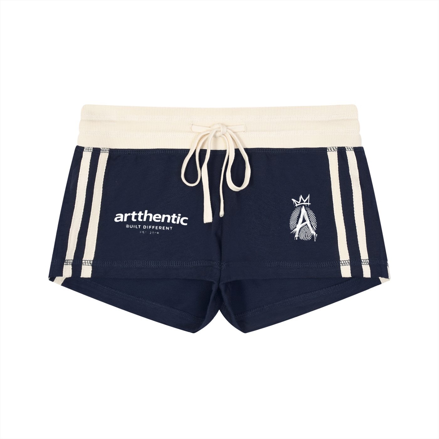 Women's Contrast Stripe Track Shorts
