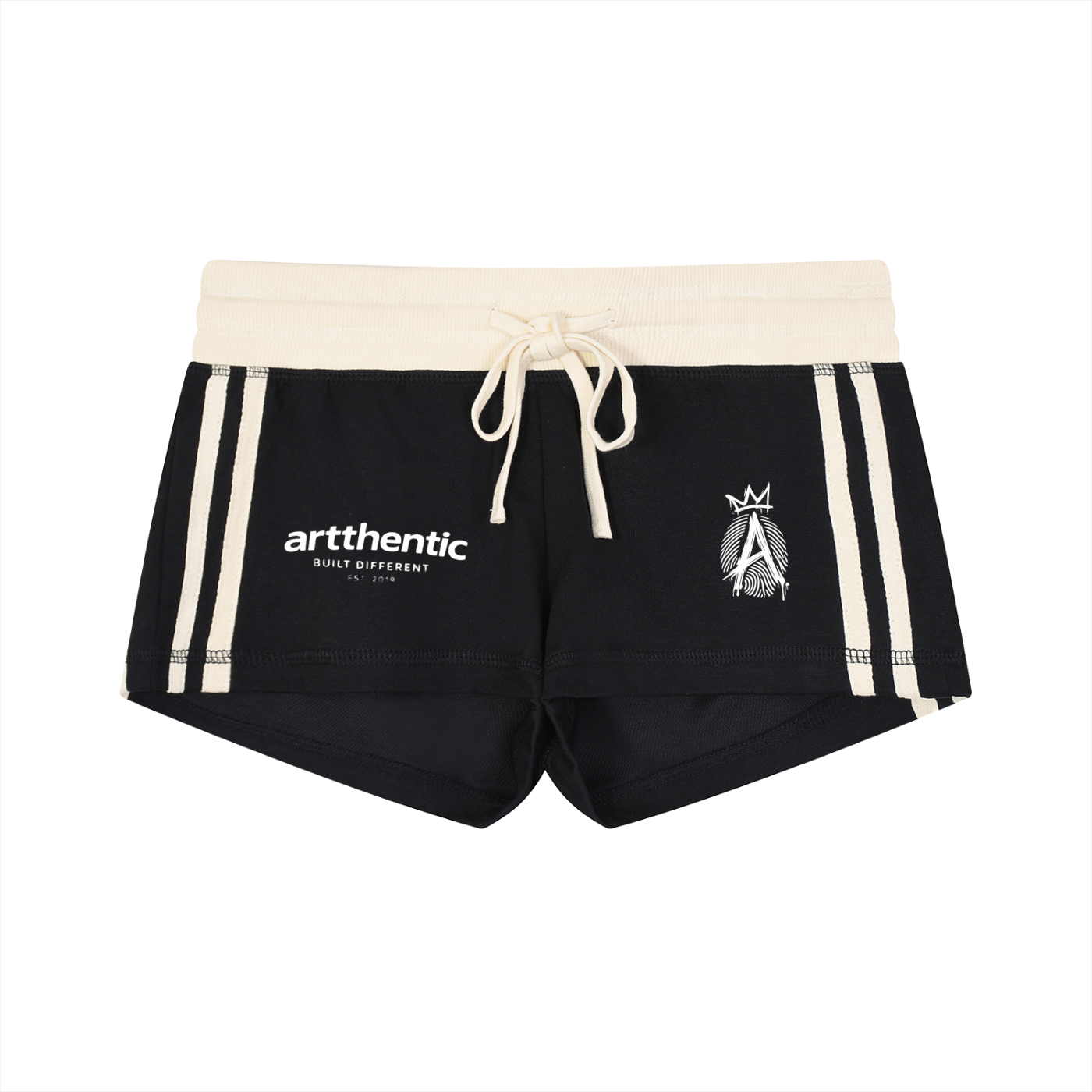 Women's Contrast Stripe Track Shorts