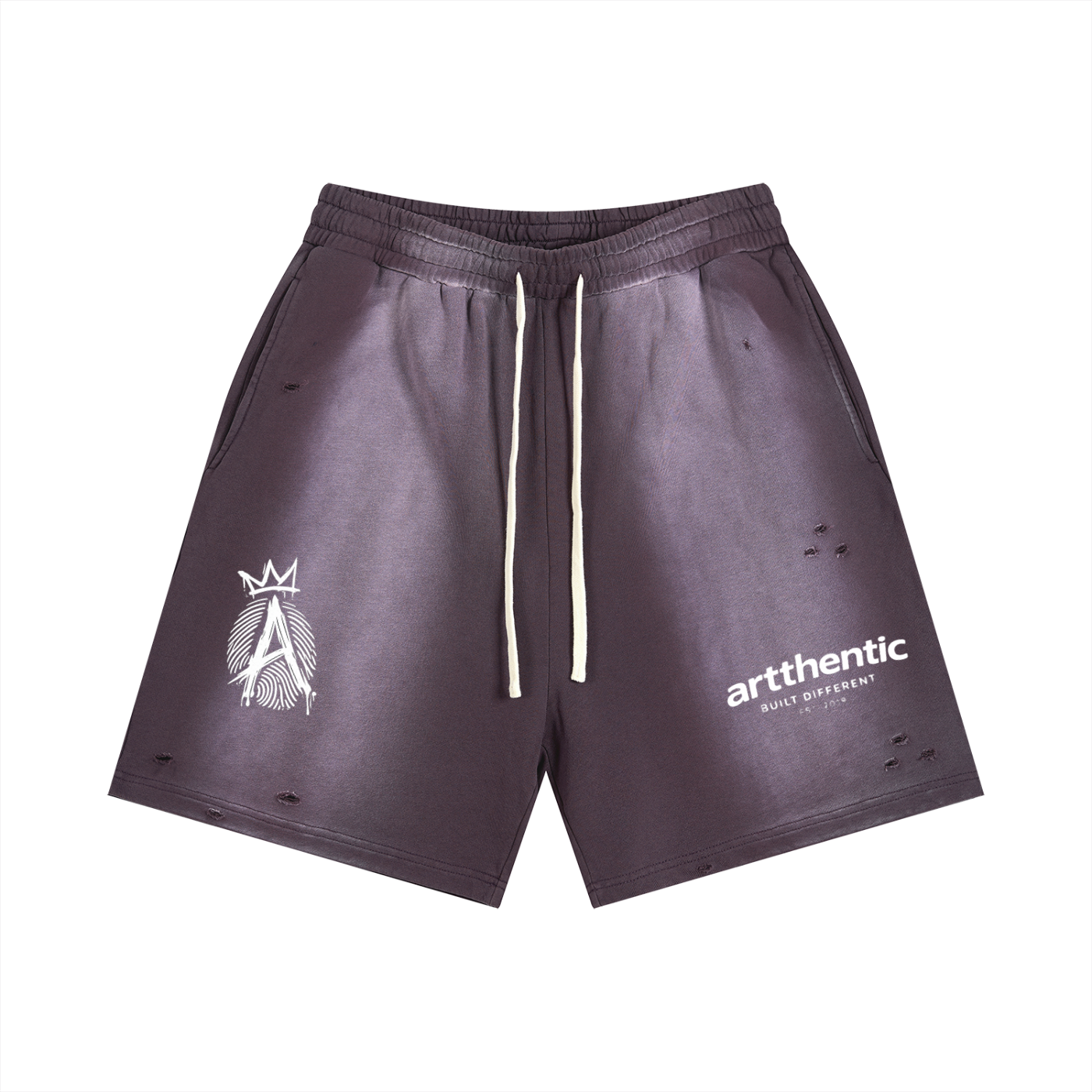 Sun Fade Distressed Shorts